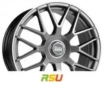 MAM GT1 palladium lip polish 9.5x19 ET42 - LK5/112 ML66.6 Alufelge grau