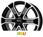 RC-Design RC31 schwarz front-poliert 7x16 ET45 - LK6/120 ML74.6 Alufelge schwarz