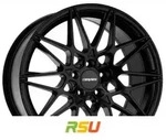 Carmani 18 Knut black matt 8x18 ET35 - LK5/120 ML72.6 Alufelge schwarz