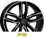 2DRV WH40 schwarz hochglanzpoliert 8x19 ET27 - LK5/112 ML66.6 Alufelge schwarz