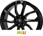 RC-Design RC34 schwarz lackiert 7.5x19 ET46 - LK5/114.3 ML66.1 Alufelge schwarz