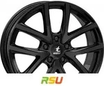 itWheels Mira gloss black 7x17 ET37 - LK5/100 ML57.1 Alufelge schwarz