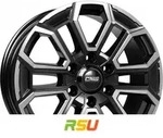 CMS C35 diamond black gloss 8x18 ET30 - LK6/139.7 ML100.1 Alufelge schwarz