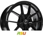 Diewe Neve black glossy 7x17 ET35 - LK4/100 ML73.1 Alufelge schwarz