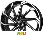 RC-Design RC36 schwarz glanz front-poliert 9.5x19 ET20 - LK5/112 ML66.6 Alufelge