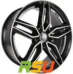 GMP Fasten black diamond 8x18 ET45 - LK5/112 ML66.6 Alufelge schwarz