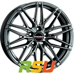 Borbet FB1 hyper black silver 8x18 ET40 - LK5/114.3 ML72.5 Alufelge schwarz