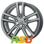 Rial X10 metal-grey 7.5x17 ET30 - LK5/112 ML66.5 Alufelge grau