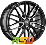 MSW MSW 72 gloss black full polished 7x17 ET35 - LK5/112 ML73.1 Alufelge schwarz