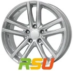 Rial X10 polar-silber 7x17 ET54 - LK5/112 ML66.5 Alufelge silber