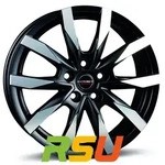 Borbet CW5 black polished matt 6.5x16 ET60 - LK5/160 ML65.1 Alufelge schwarz