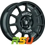 Sparco Terra matt black 8x18 ET35 - LK5/100 ML63.3 Alufelge schwarz