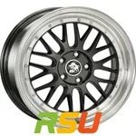 Ultra Wheels UA3 LM black / lip polished 8.5x19 ET35 - LK5/120 ML72.6 Alufelge