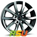 Borbet CW5 mistral anthracite glossy polished 7.5x18 ET45 - LK5/108 ML72.5 Alufelge