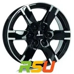 Alutec Titan diamant-schwarz frontpoliert 7.5x17 ET39 - LK6/114.3 ML66.1...