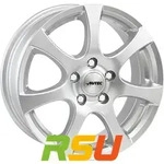 Autec Typ Z - Zenit brillantsilber 5.5x14 ET43 - LK4/100 ML60.1 Alufelge silber