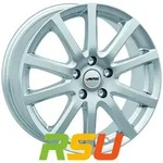 Autec Typ S - Skandic brillantsilber 7x17 ET35 - LK5/114.3 ML70 Alufelge silber