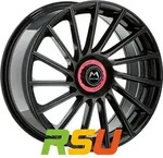 Motec Tornado Revolution black glossy 8.5x19 ET45 - LK5/112 ML66.5 Alufelge schwarz
