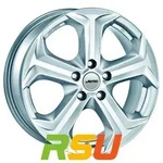 Autec Typ X - Xenos brillantsilber 7x17 ET50 - LK5/112 ML70 Alufelge silber