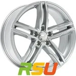 2DRV WH11 arktic silber lackiert 8x18 ET50 - LK5/112 ML66.6 Alufelge silber