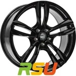 2DRV WH29 schwarz gl&auml;nzend lackiert 7.5x17 ET43 - LK5/120 ML72.6 Alufelge...