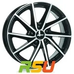 Alutec Singa diamant-schwarz frontpoliert 6x15 ET39 - LK4/100 ML56.6 Alufelge...