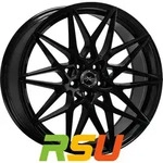 Axxion AX9 schwarz gl&auml;nzend lackiert 8.5x19 ET45 - LK5/114.3 ML72.6 Alufelge...