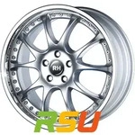 RH Alurad RMK Dynamik silber mit Edelstahlhorn 9.5x18 ET49 - LK5/112 ML158...