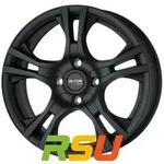 Platin P53 matt black 6.5x16 ET43 - LK5/108 ML72.6 Alufelge schwarz