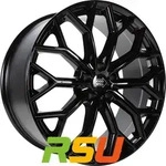1000 Miglia MM1030 gloss black 8x18 ET45 - LK5/108 ML73.1 Alufelge schwarz