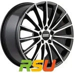 Fondmetal Aidon glossy black machined 8x18 ET38 - LK5/112 ML66.5 Alufelge...