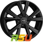 Mak Qvarz gloss black 7x17 ET45 - LK5/112 ML57.1 Alufelge schwarz