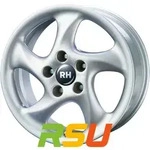 RH Alurad AH Turbo sport-silber lackiert 8.5x18 ET52 - LK5/130 ML71.5 Alufelge...