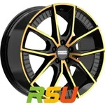 Fondmetal Elatha glossy black bronze machined 8.5x19 ET45 - LK5/112 ML66.5...