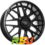 ArtForm AF-801 flat black rim polished 9.5x20 ET45 - LK5/112 ML66.5 Alufelge...