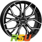 itWheels Tiara gloss black polished 8.5x20 ET45 - LK5/108 ML73.1 Alufelge...