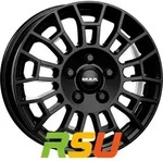 Mak Nomad gloss black 7x17 ET66 - LK5/130 ML89.1 Alufelge schwarz