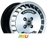 Ronal R10 Turbo schwarz-frontkopiert 7x15 ET37 - LK4/100 ML68 Alufelge schwarz