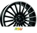 Keskin KT15 Speed black lip polish 7x17 ET38 - LK5/112 ML66.6 Alufelge schwarz