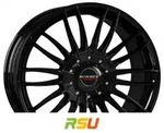 Borbet CW3 black glossy 7.5x17 ET40 - LK5/108 ML65.1 Alufelge schwarz