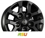 Borbet LD black glossy 8x16 ET5 - LK5/165.1 ML113 Alufelge schwarz