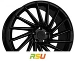 Keskin KT17 Hurricane matt black painted 8x18 ET30 - LK5/112 ML72.6 Alufelge schwarz