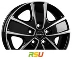 Borbet CWG black polished 6x16 ET68 - LK5/118 ML71.1 Alufelge schwarz