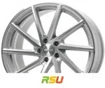 Brock B37 kristallsilber front-poliert 8.5x19 ET53 - LK5/108 ML63.4 Alufelge...