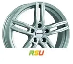 Carmani 14 Paul kristallsilber 6.5x16 ET38 - LK5/100 ML63.4 Alufelge silber