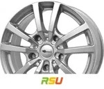 RC-Design RC25T kristallsilber lackiert 6.5x16 ET60 - LK5/130 ML78.1 Alufelge silber