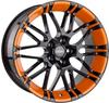 Oxigin 14 Oxrock black foil orange 8.5x20 ET45 - LK5/112 ML72.6 Alufelge orange