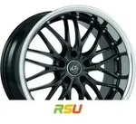 Barracuda Voltec T6 higloss black inox lip 7x17 ET38 - LK4/100 ML73.1 Alufelge