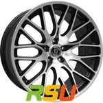 Diewe Fina nero machined 9.5x19 ET35 - LK5/112 ML66.6 Alufelge schwarz