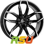 Rial Lucca diamant-schwarz frontpoliert 8x18 ET45 - LK5/112 ML70.1 Alufelge...